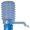 Manual water pump for water bottles or carafes with 5-gallon cap