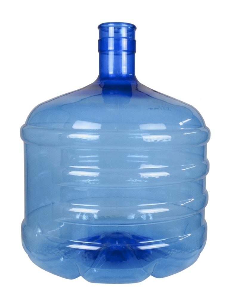 Bonbonne PET de 12 litres. Bouteille d'eau bleu