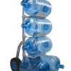 Manual trolley for 5 water bottles or carafes