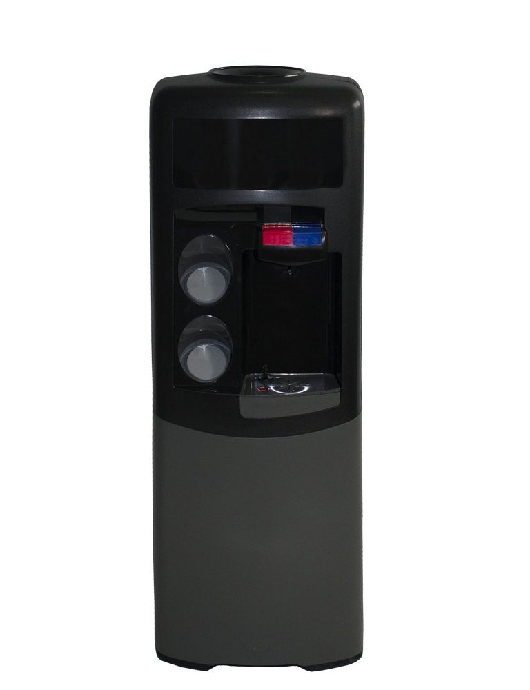 Dispensador de agua Emax de botellón Negra y gris Agua fría y caliente