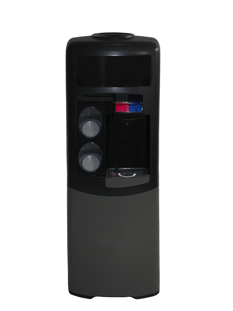 Dispensador de agua Emax de botellón Negra y gris Agua fría y caliente