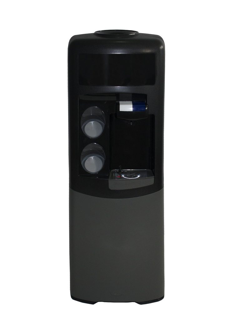 Dispensador de agua Emax de botellón Negra y gris Agua fría y natural