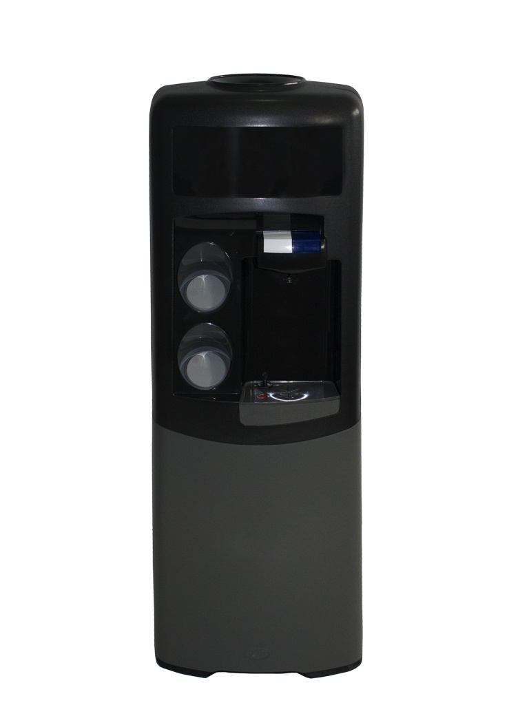 Dispensador de agua Emax de botellón Negra y gris Agua fría y natural