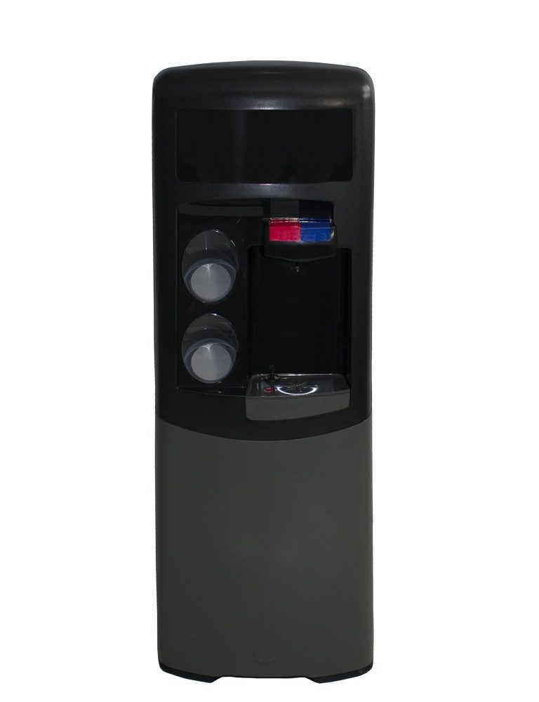 Dispensador de agua Emax de filtración POU Negra y gris Agua fría y caliente