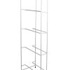 White metal rack for water bottles or carafes