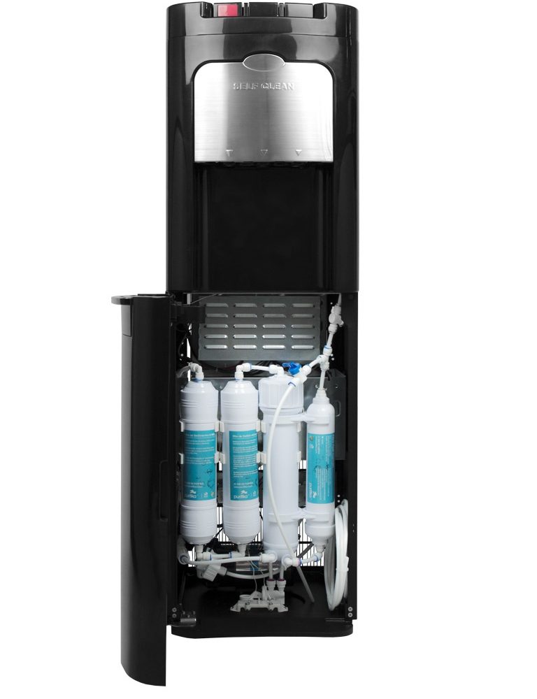 Water Cooler Evossé O3 Black Osmosis. Reverse Osmosis filtration.