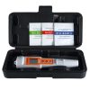 pH and temperature meter for water