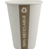 Vaso de papel PE. Totalmente reciclable