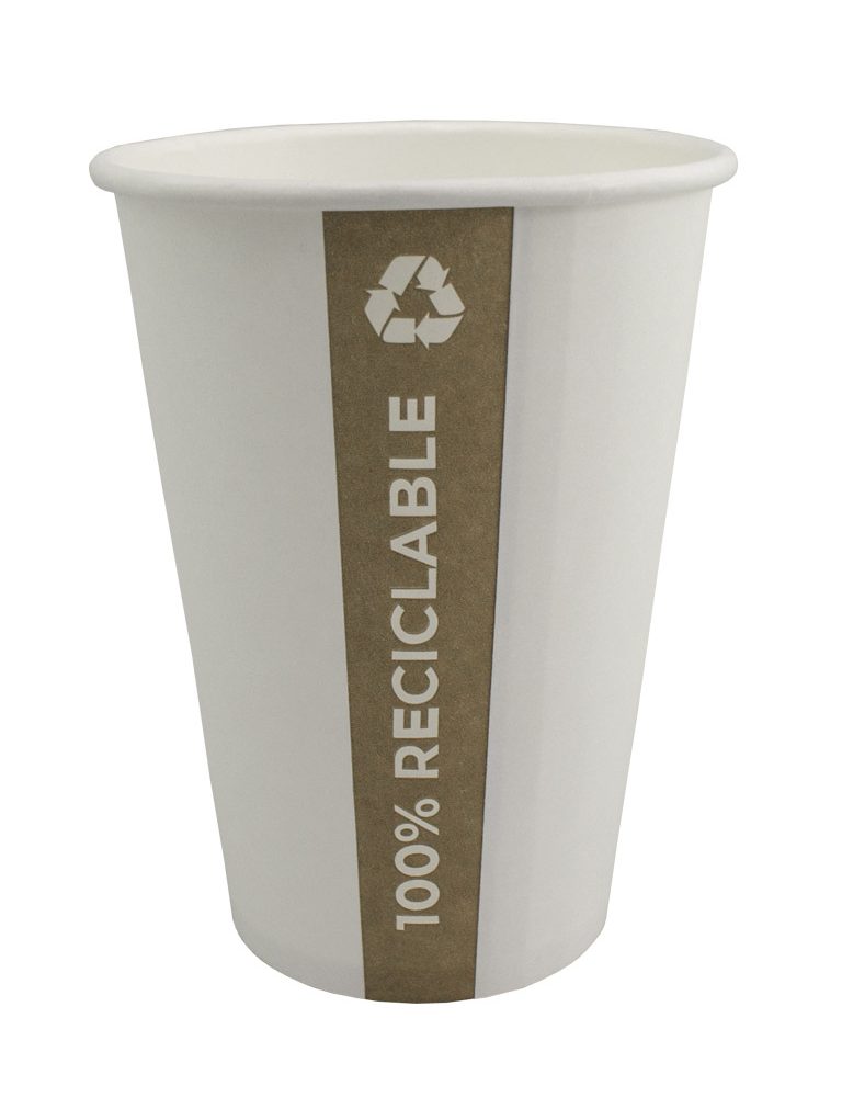 Vaso de papel PE. Totalmente reciclable