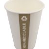 Бумажный стаканчик PE. Чашка из целлюлозы с полностью перерабатываемым внутренним слоем из полиэтилена. Он экологически чистый.