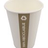 Vaso de papel PE. Totalmente reciclable