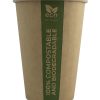 Vaso de papel PLA. Fabricado en celulosa con capa de PLA totalmente biodegradable y compostable