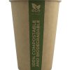 Gobelet en carton PLA. Gobelet en cellulose avec couche de PLA entièrement biodégradable et compostable. Respectueux de l'environnement.