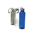 Garrafas de 500ml de tritan em azul, cinzento ou transparente