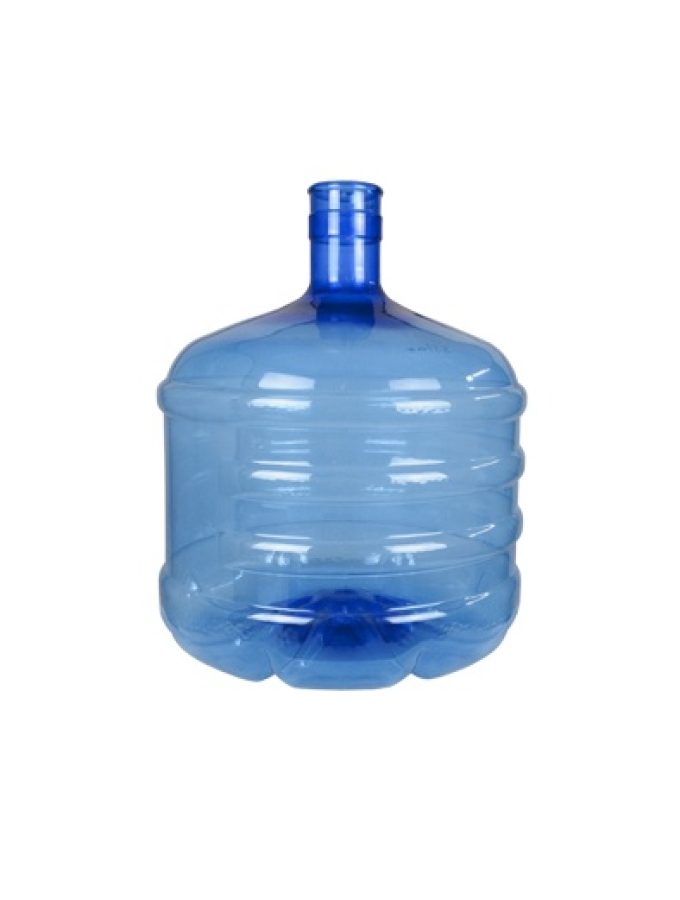 Bonbonne PET de 12 litres. Bouteille d'eau bleu