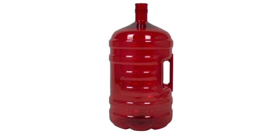 Botellón PET 20 litros Rojo. Garrafa para agua