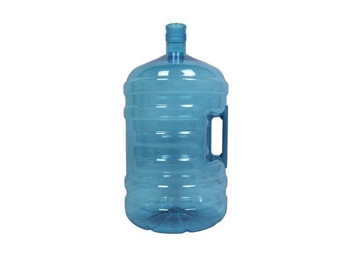 Bonbonne PET de 20 litres. Bouteille d'eau turquoise