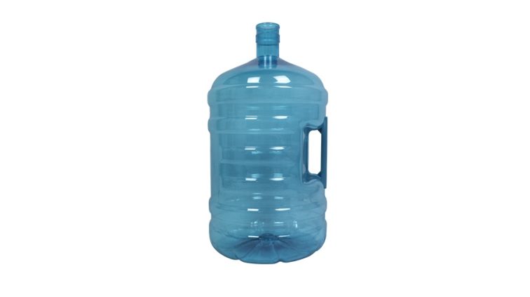 Bonbonne PET de 20 litres. Bouteille d'eau turquoise