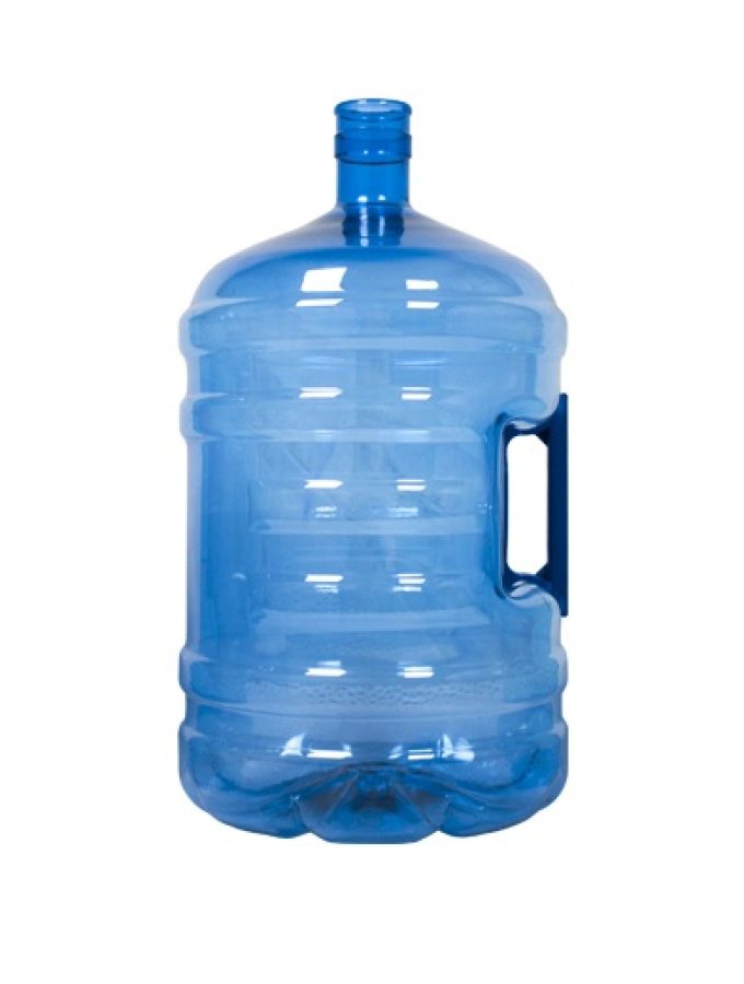 Bonbonne PET de 18,9 litres. Bouteille d'eau bleu