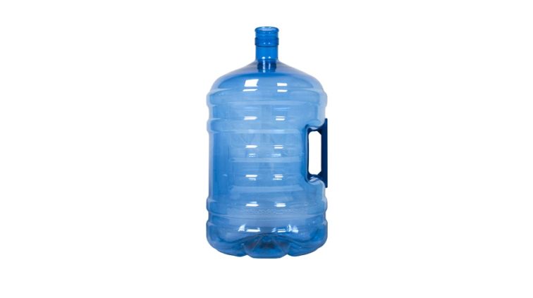 Bonbonne PET de 18,9 litres. Bouteille d'eau bleu