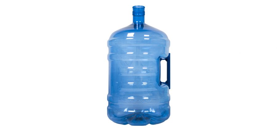 Bonbonne PET de 18,9 litres. Bouteille d'eau bleu