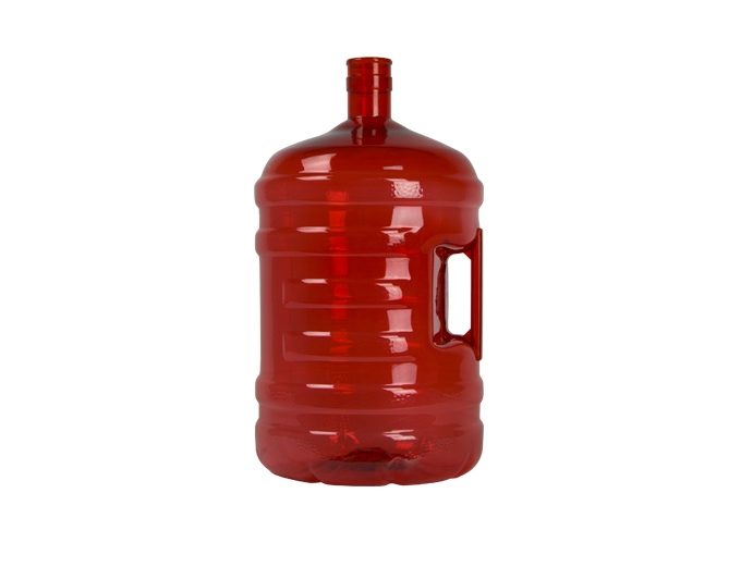 Botellón PET 18.9 litros Rojo. Garrafa para agua