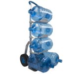 Manual trolley for 5 water bottles or carafes