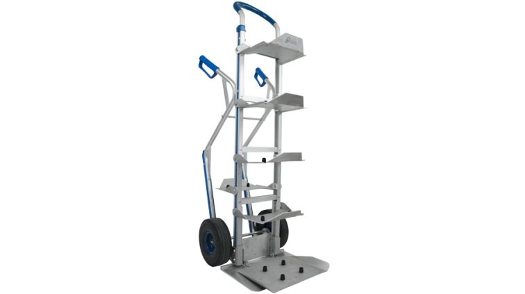 Manual trolley for 7 water bottles or carafes