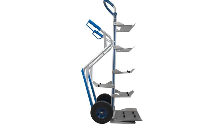 Manual trolley for 7 water bottles or carafes