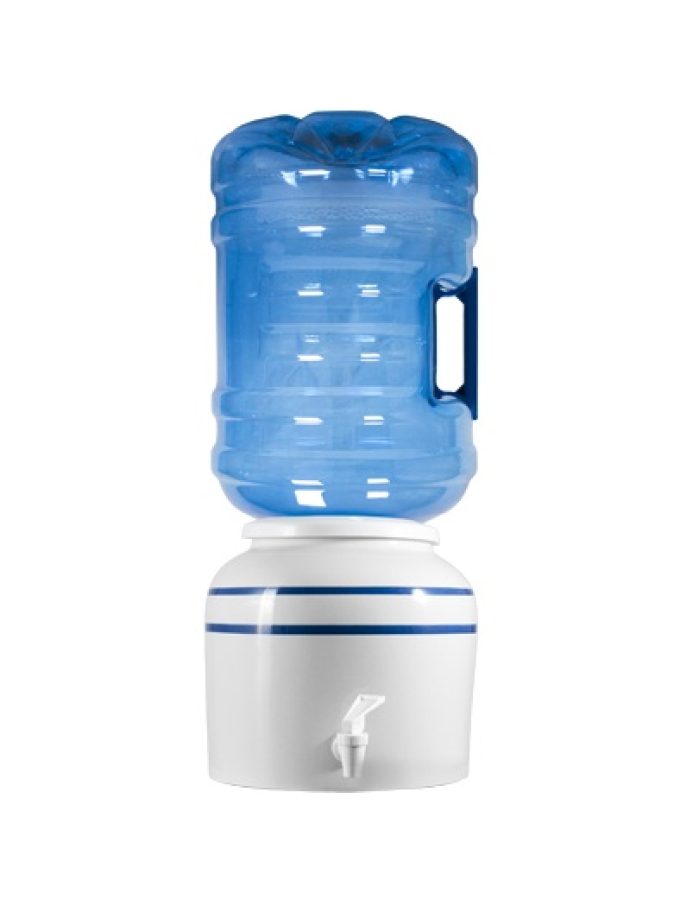Ceramic dispenser for water bottles or carafes