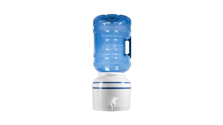 Ceramic dispenser for water bottles or carafes