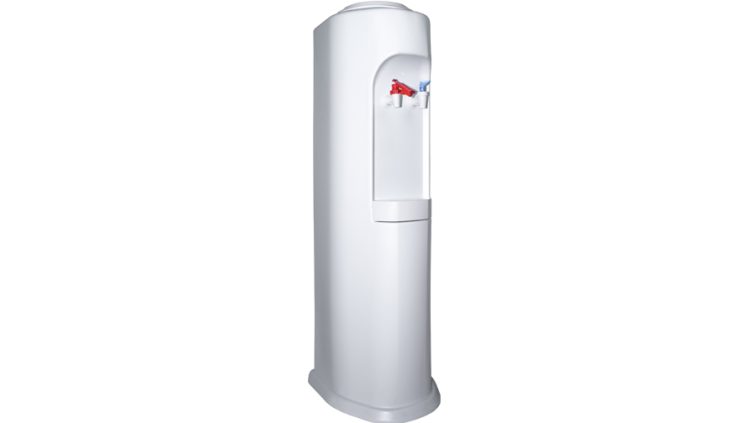 Elegance One White water cooler for bottles or carafes