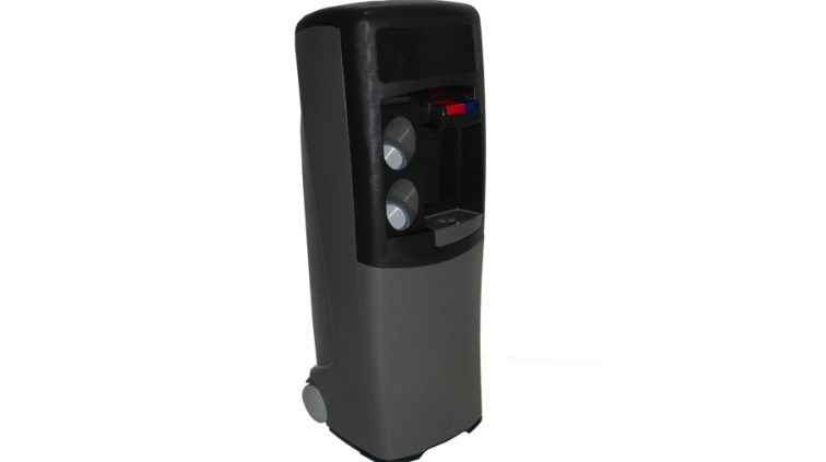 Dispensador de agua Emax de filtración POU Negra y gris Agua fría y caliente