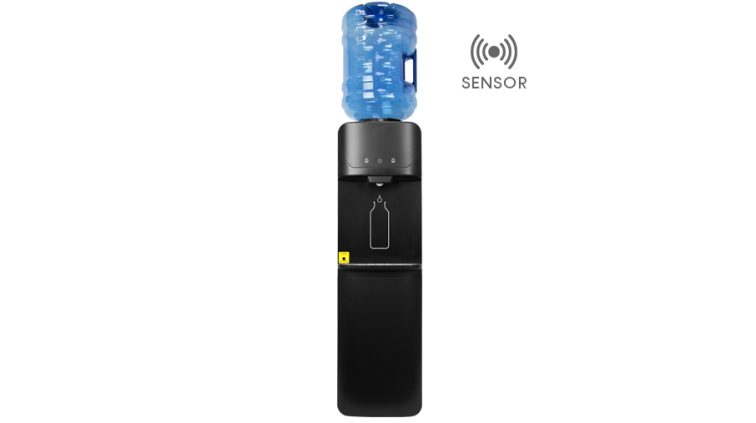 Fonte de Água Sensorem Up Preta. Distribuidor de água com sensor