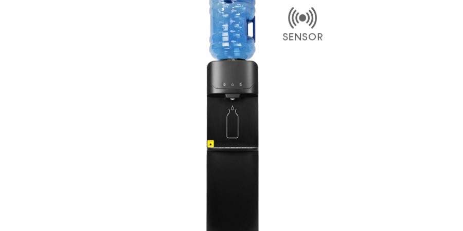 Fonte de Água Sensorem Up Preta. Distribuidor de água com sensor