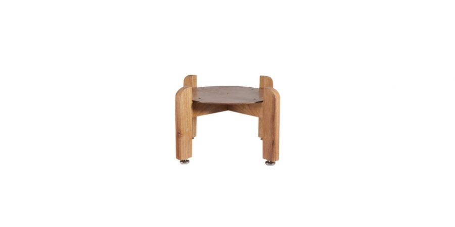 Support en bois sur table pour distributeur simple ou céramique