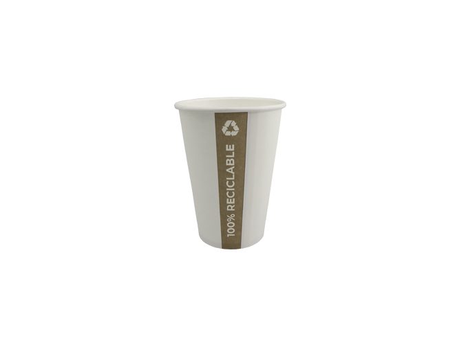 Vaso de papel PE. Totalmente reciclable