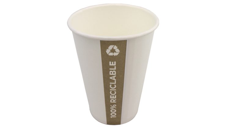 Vaso de papel PE. Totalmente reciclable