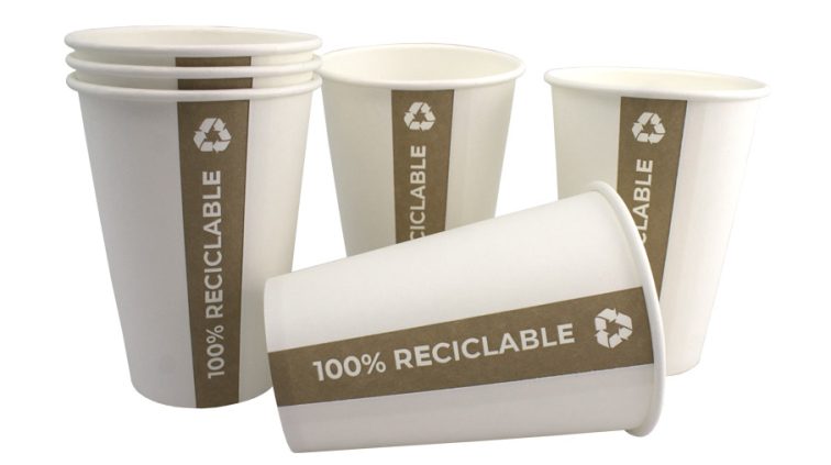 PE paper cup. Fully recyclable