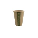 PLA paper cup. Made of cellulose with PLA layer, fully biodegradable and compostable.